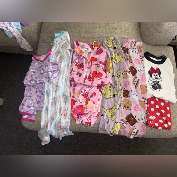 Disney Other - Lot of girls pajama sets size 5/6